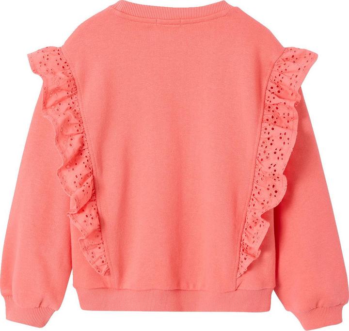 Produktbild Vertbaudet Mädchen Sweatshirt mit Volant aus Stickereispitze (92)