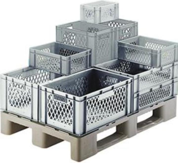 Image du produit kaiserkraft Bac gerbable format euro, parois et fond ajourés