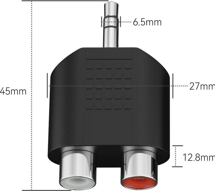 Produktbild HDgear Audio-Adapter Klinke 3.5 mm, male - Cinch (Klinkenadapter)