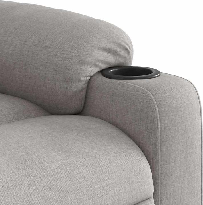 Produktbild VidaXL Massagesessel mit Aufstehhilfe Elektrisch Wolkengrau Stoff