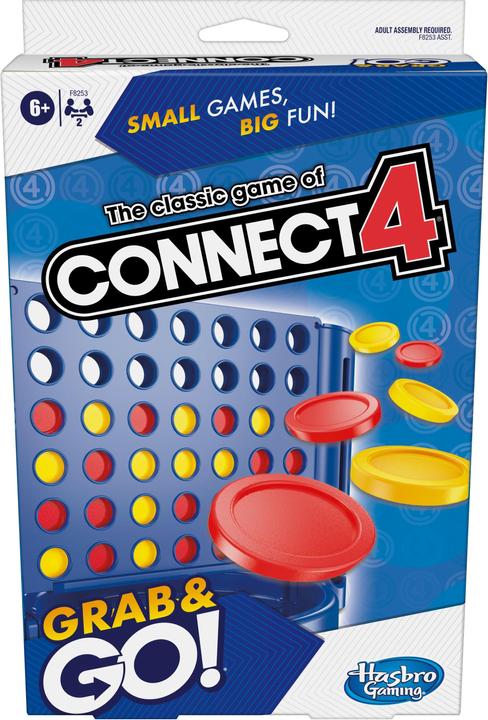 Actual product image Komelon HAS Connect 4 Travel game Grab&Go (English, 2 Players)