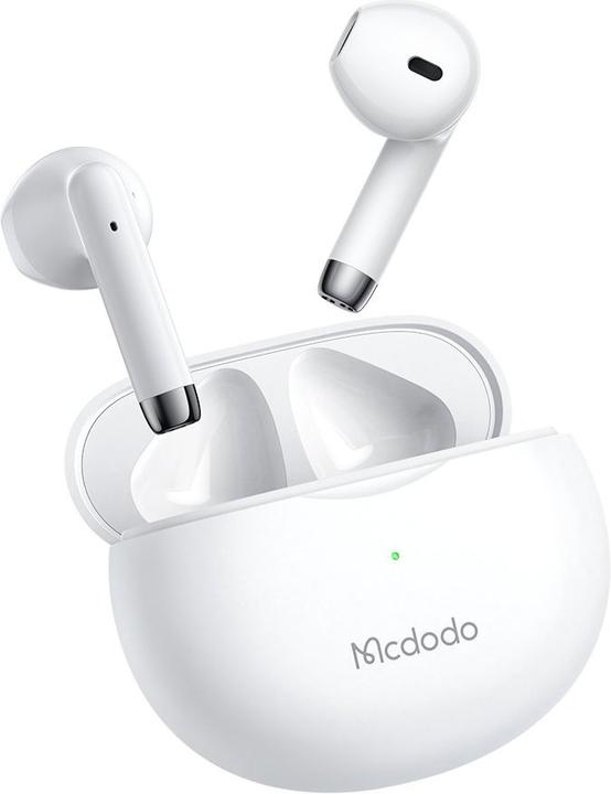Immagine prodotto Mcdodo Cuffie wireless B01 con custodia di ricarica wireless - Bianco (25 h, Senza fili)