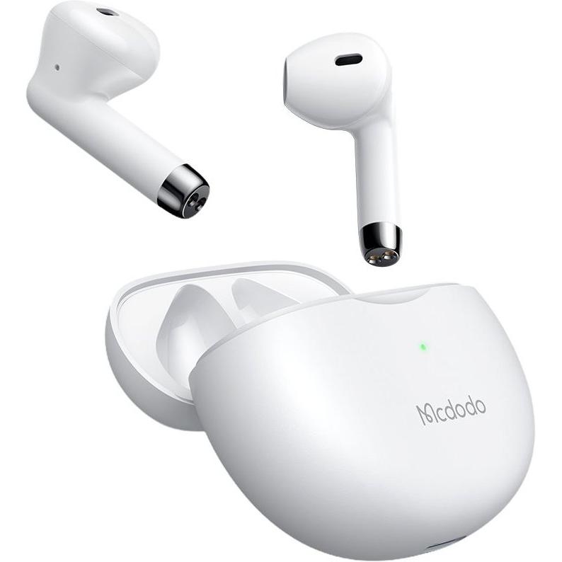 Thumbnail - Mcdodo Wireless Kopfhörer B01 inkl. Wireless Ladecase - Weiss (5 h, Kabellos), Kopfhörer, Weiss