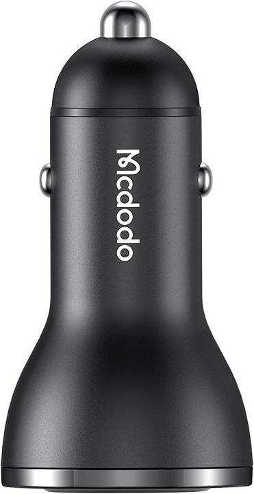 Image du produit Mcdodo Chargeur de voiture total 95W USB-A + Type-C avec affichage numérique - Noir