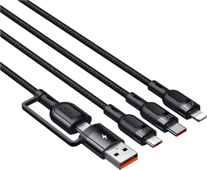 Actual product image Mcdodo Charging Cable 2 in 3 100W 1.2m - Black