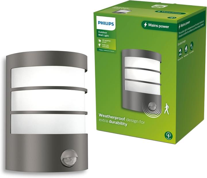 Image du produit Philips Lighting Calgary 929004668801 Aussenwandleuchte E27 Anthrazit (E27, IP44)