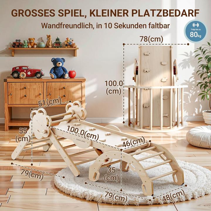 Immagine prodotto Cosyland 8-in-1 Klettergerüst-Set
