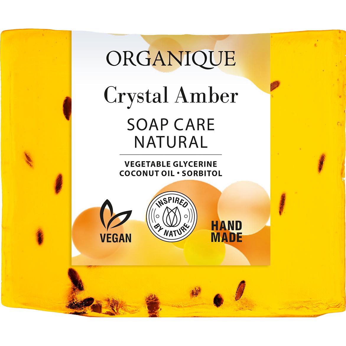 Organique, Sapone mani, Sapone in cubo Crystal Amber da 100 g - Organque (Sapone duro)