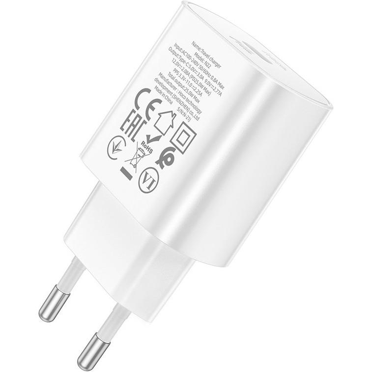 Thumbnail - Hoco N22 Ladegerät (25 W), USB Ladegerät, Weiss