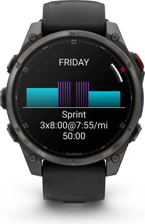 Produktbild Garmin fēnix® 8 Pro 47mm DLC Titan (47 mm)