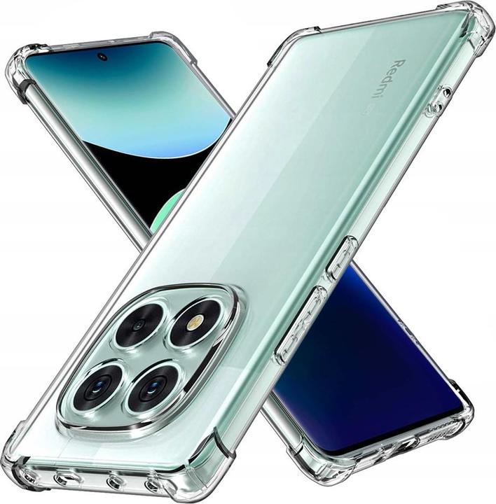 Produktbild Techsuit - Shockproof Clear Silicone - Xiaomi Redmi Note 14 Pro 5G / Poco X7 - Clear (Xiaomi Poco X7 Pro, Xiaomi Redmi Note 14 Pro 5G)