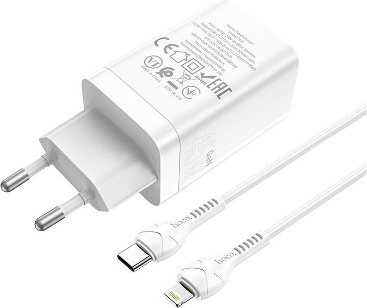 Produktbild Hoco N23 Ladegerät inkl. Kabel Lightning (45 W, 1 Port)