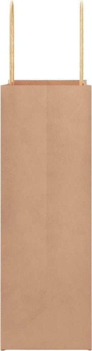 Produktbild VidaXL Kraftpapiertüten 250 Stk. mit Henkel Braun 22x11x31 cm Papiertüte (Geschenktüte, 250 x)