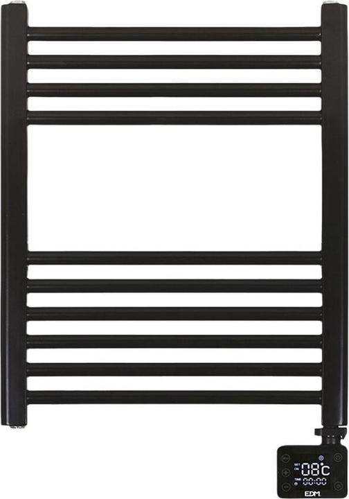 EDM Enzo Handdoekradiator | 400W | Met Touch Bediening | Zwart - 8676028