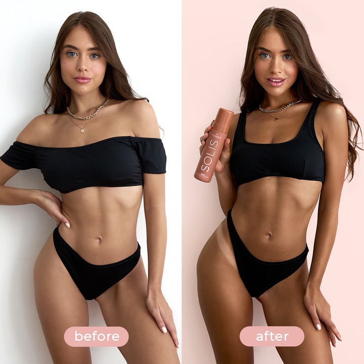 Actual product image Cocosolis Dark Self Tanning Foam 200 (Self tanning serum, 200 ml)