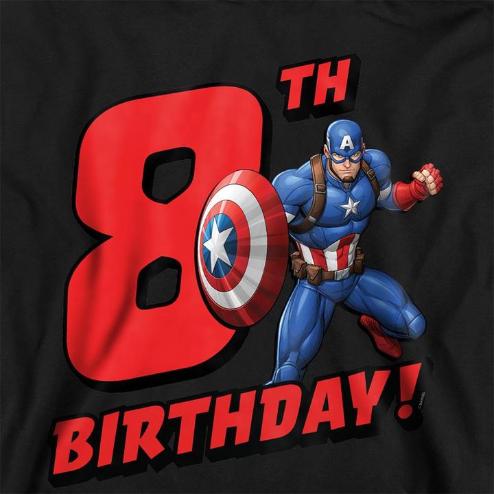 Image du produit Captain America - Sweat à capuche 8TH BIRTHDAY - Enfant (116)
