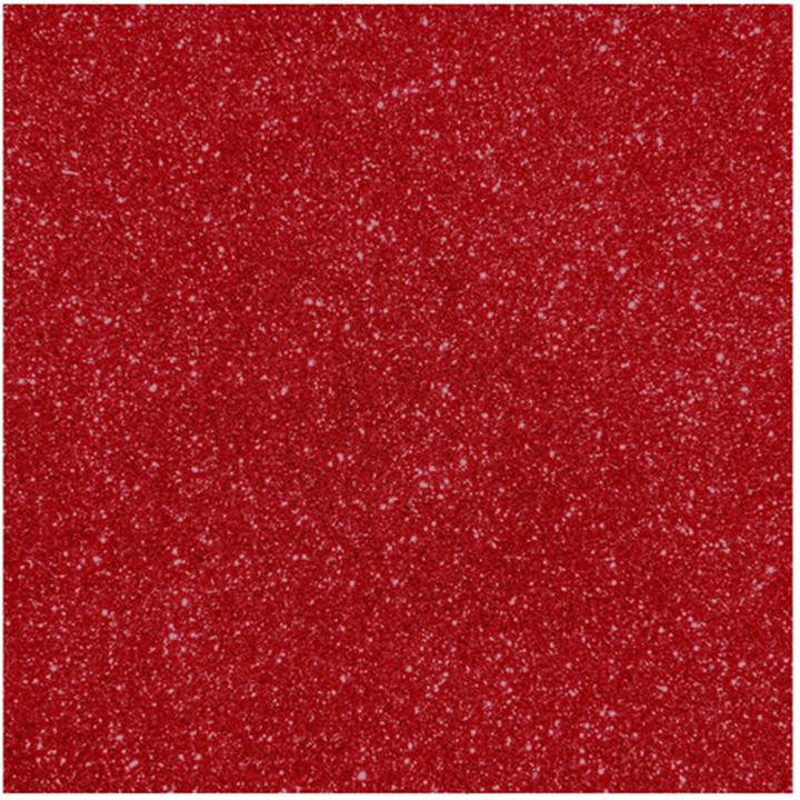 Actual product image Cricut Iron-on Foil Joy 13.9 cm x 48.2 cm Glitter Red
