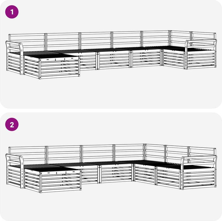 Produktbild vidaXL Outdoor-Sofa