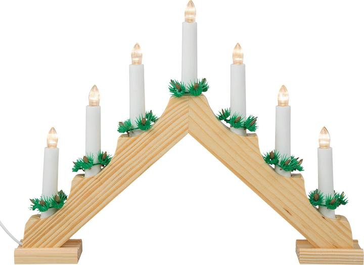 Produktbild Idena LED Adventsleuchter natur 7 Kerzenlichter (7x)