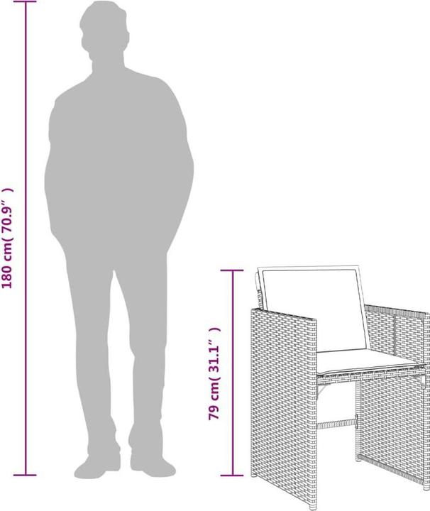 Produktbild vidaXL Garten Essgruppe