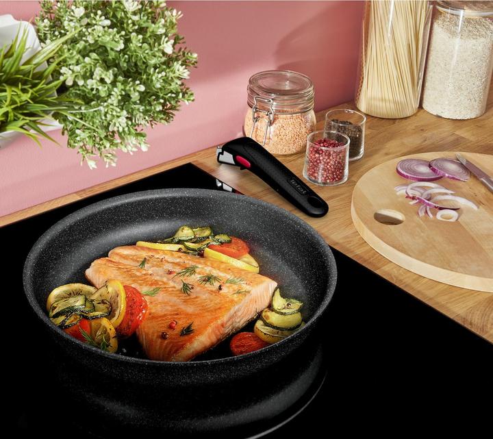 Immagine prodotto Tefal Ingenio Black Stone (28 cm, Set di pentole e padelle da cucina, Alluminio)