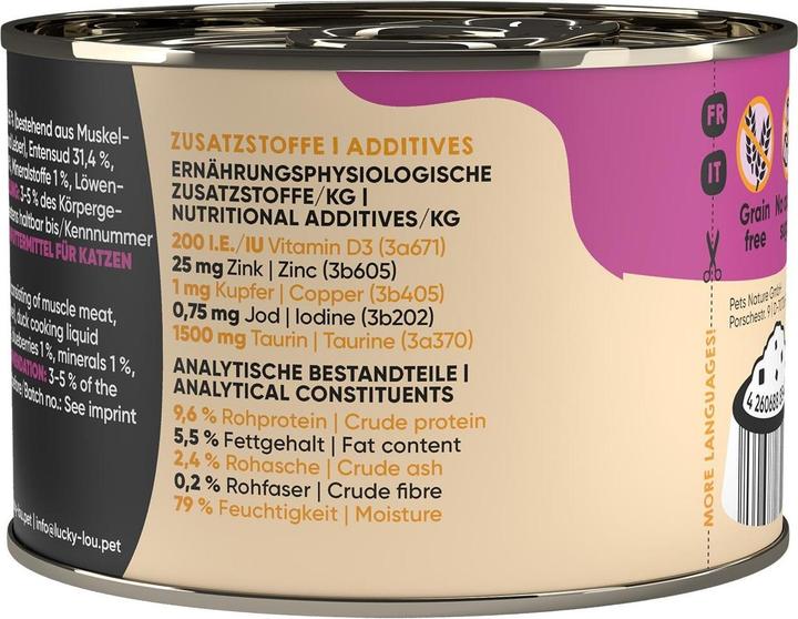 Immagine prodotto Lucky Lou Cibo umido per gatti (Adulto, 1 pz., 246 g)