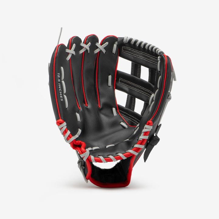 Produktbild Kipsta Damen/Herren Baseball Handschuh - BA100 LHT schwarz/rot (11.50")