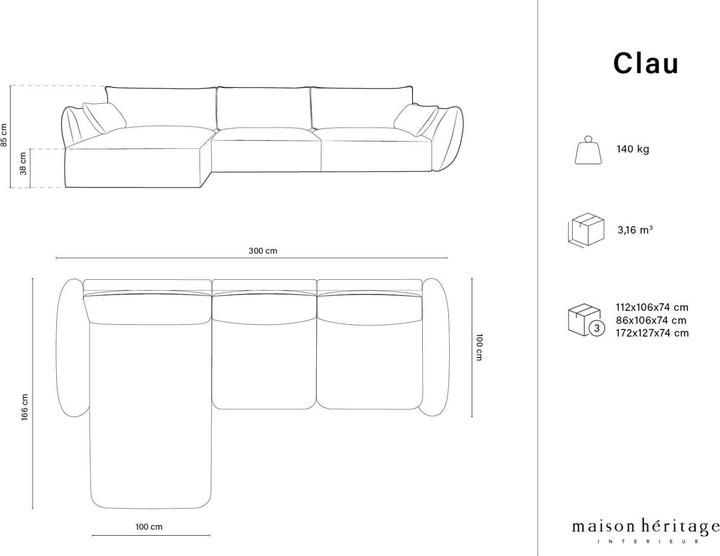 Produktbild Maison Heritage Clau (Ecksofa)