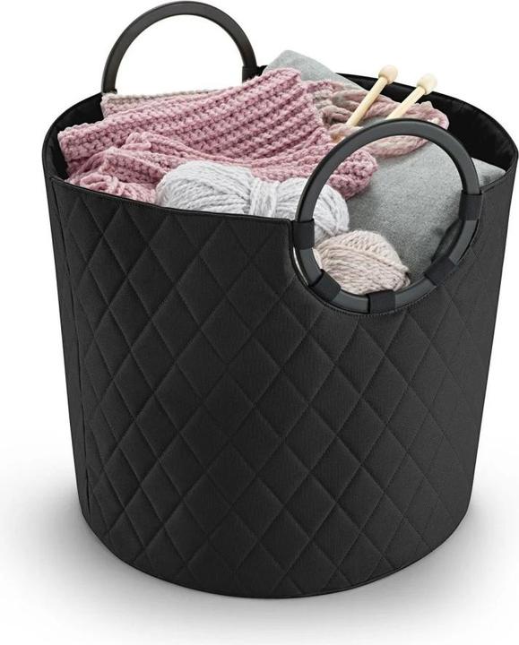 Produktbild reisenthel Aufbewahrungsbox Frame Rhombus Schwarz (42 x 40 cm, 35 l)