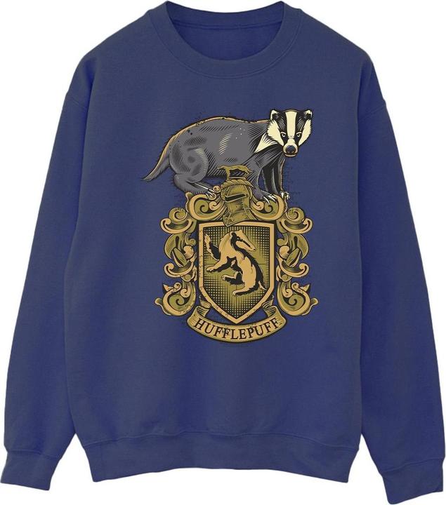 Actual product image Mens Hufflepuff Sketch Crest Sweatshirt (M)