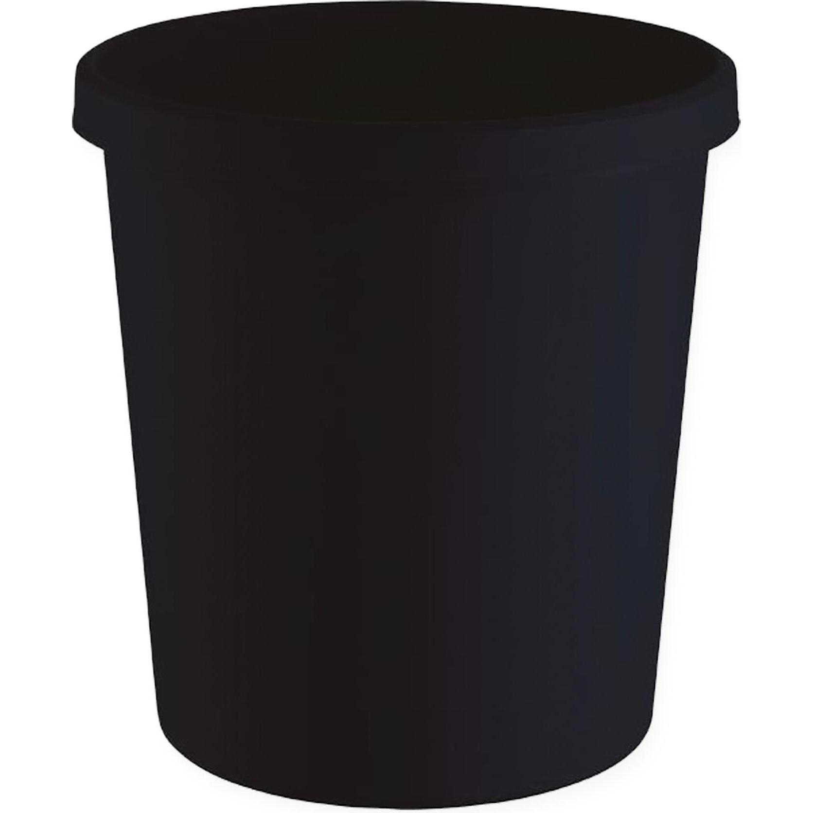 15x Helit Papierkorb the green german, Abfalleimer, Schwarz