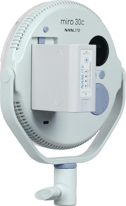 Actual product image Nanlite Miro 30C LED Full-Colour Round Panel Light (Mint Blue)