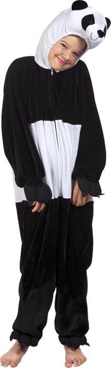 Image du produit Boland Costume de panda pour enfants : combinaison en peluche avec capuche (140)