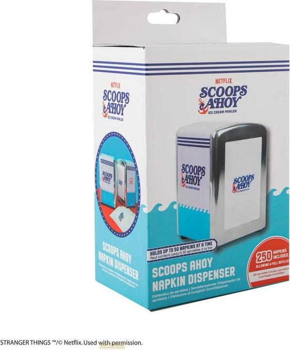 Immagine prodotto Cinereplicas Stranger Things: dispenser di tovaglioli Scoops Ahoy (250 x)