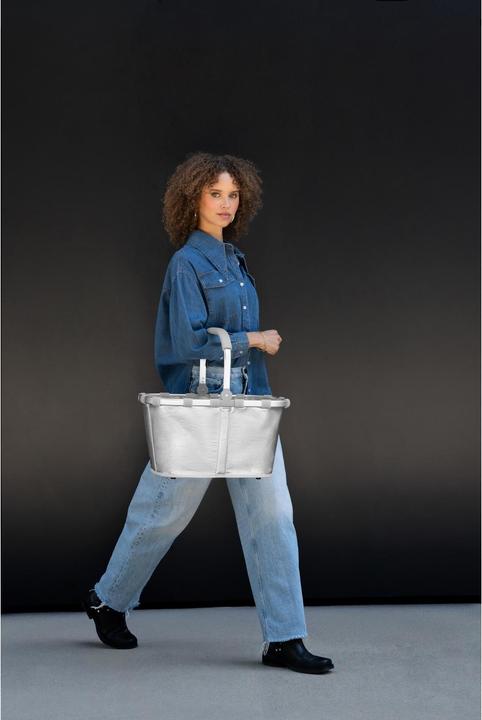 Produktbild reisenthel Einkaufskorb Carrybag Silver Crackle