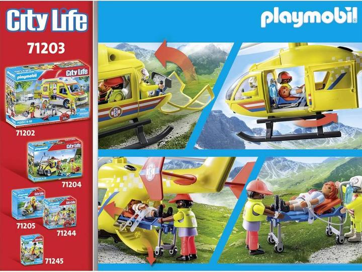 Produktbild Playmobil Rettungshelikopter (71203, Playmobil City Life)