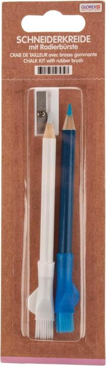 Glorex Schneiderkreide, blau-weiss (Blau-weiss, 1 x)