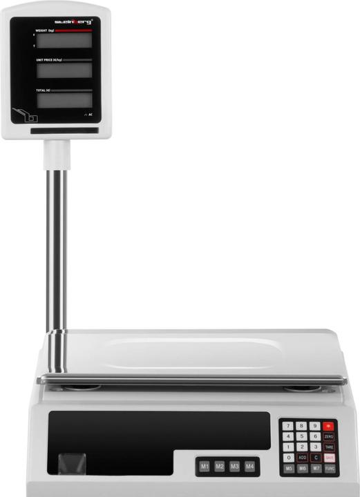 Produktbild Steinberg Waage Kontrollwaage Ladenwaage Marktwaage Preiswaage LCD extra genau 1g bis 30kg