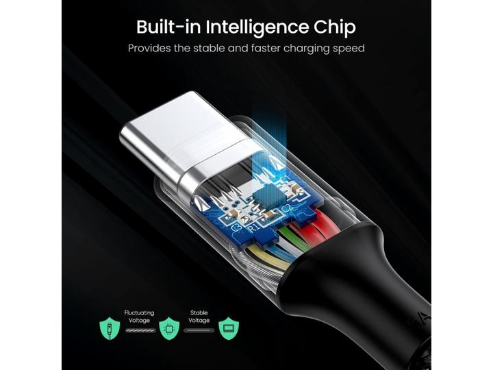 Image du produit Ugreen Câble de charge en nylon titane (2 m, USB 2.0)
