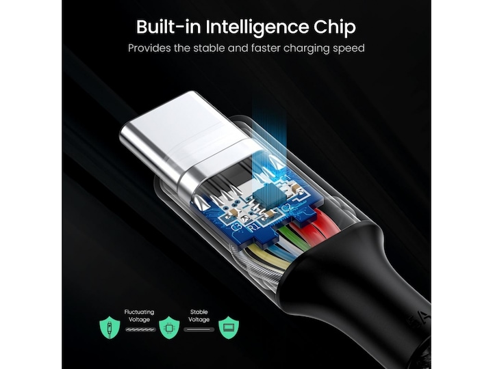 Actual product image Ugreen USB-C 2.0 to USB-C 2.0 5A Data Cable (2 m, USB 2.0)