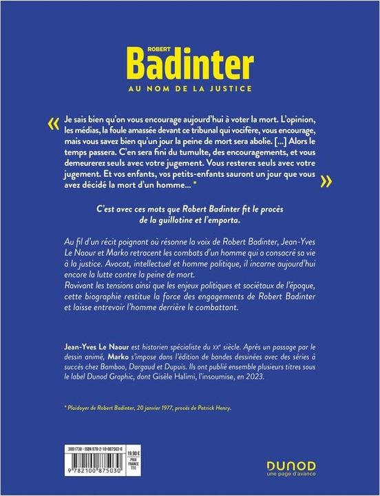 Energie-Label Robert Badinter : au nom de la justice (Französisch, 2025)