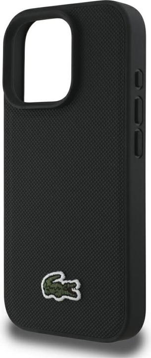 Immagine prodotto Lacoste Set 2in1 Case + Cable USB-C Iconic Petit Pique Woven MagSafe for iPhone 16 Pro Max black (Apple iPhone 16 Pro Max)