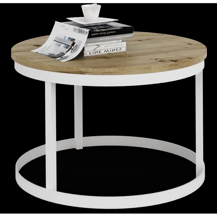 ADRK Furniture, Couchtisch + Beistelltisch, Rinen (55 x 55 x 36 cm)