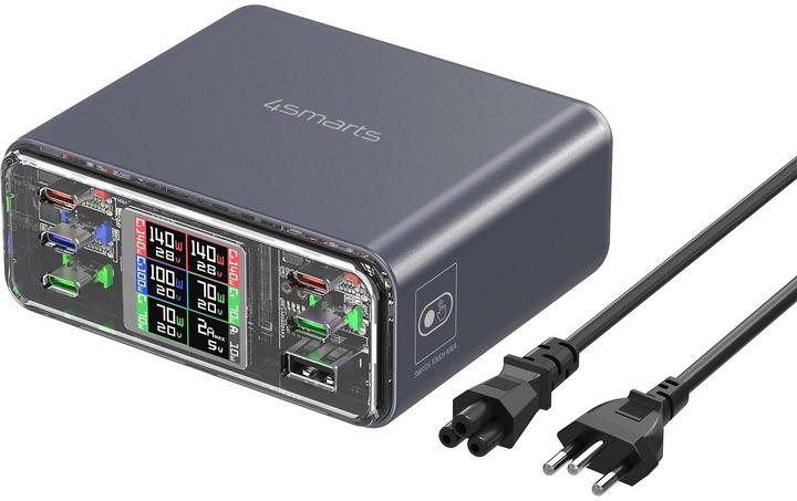 Produktbild 4smarts 4smarts Ladestation Lucid GaN DIY 360W (360 W, 6 Ports)