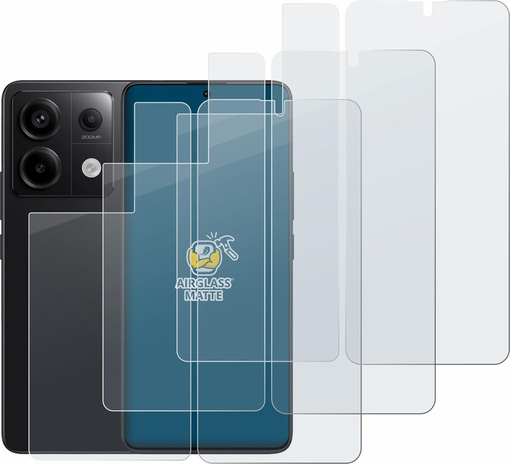 Produktbild BROTECT AirGlass Panzerglasfolie Matt (3 Stück, Xiaomi Redmi Note 13 Pro 5G)