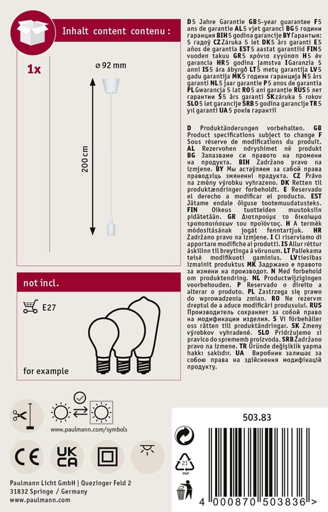 Produktbild Paulmann Ketil (E27)