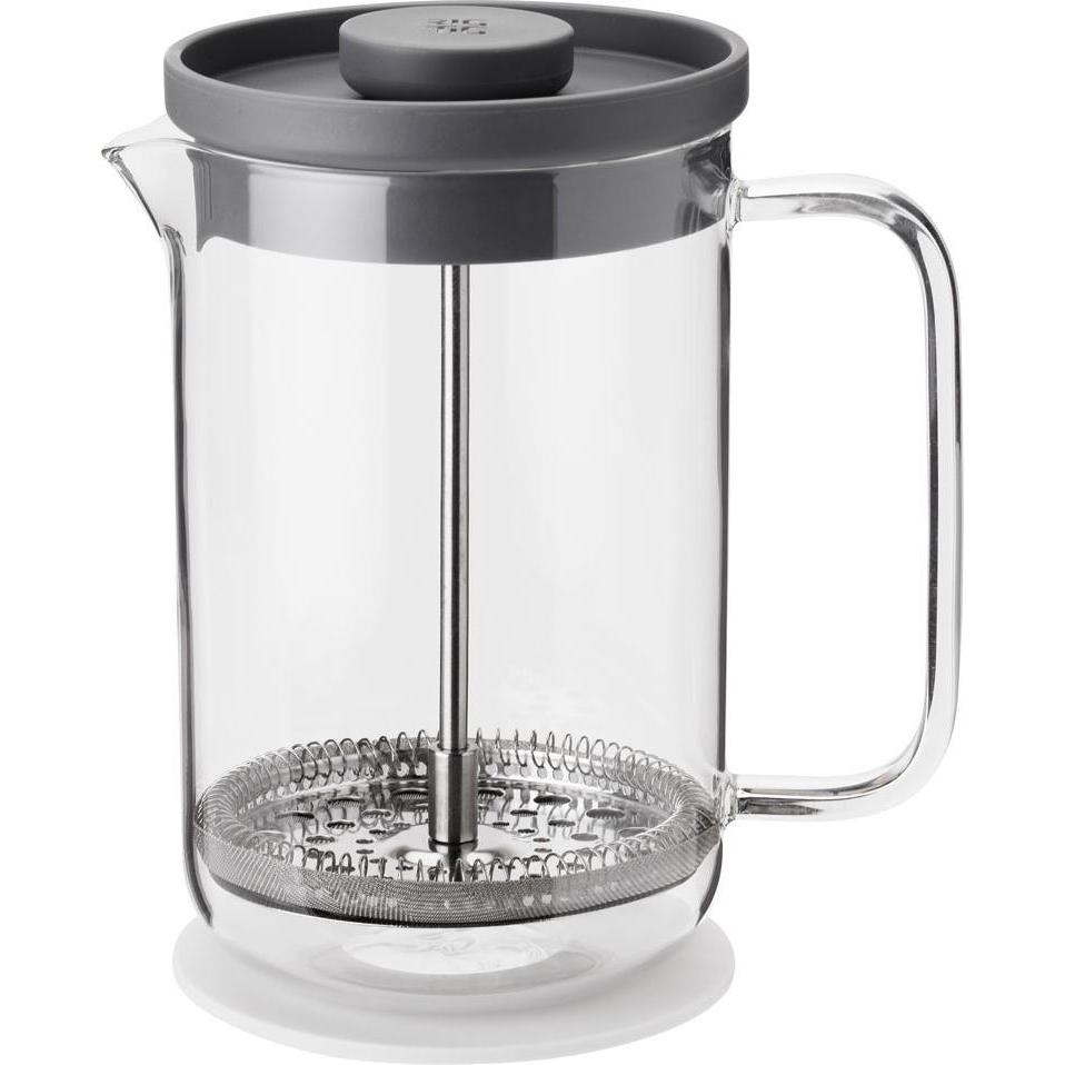 Rig-Tig by Stelton, Teekanne, BREW-IT French press, 0.8 l. - grey/light grey (0.80 l)