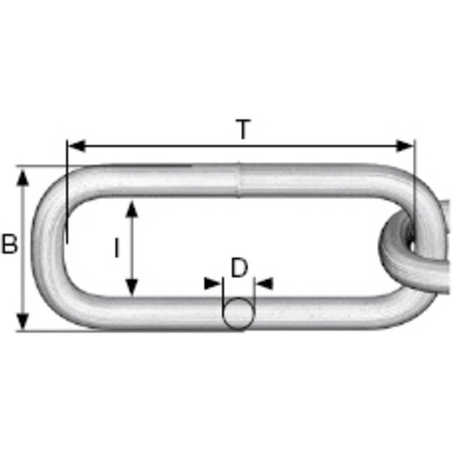 Thumbnail - Dörner + Helmer, Kette, 171957 Edelstahlkette Silber Edelstahl A2 10 m (10 m)