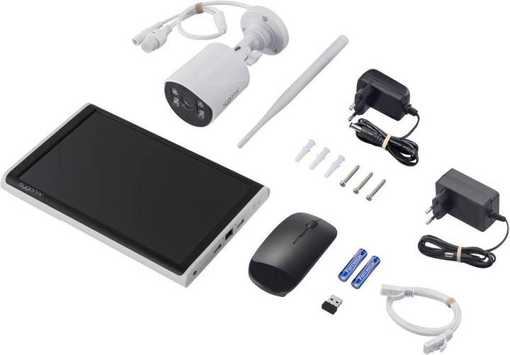 Sygonix SY-5046554 Kit caméra de surveillance sans fil 8 canaux avec 1 caméra 1920 x 1080 pixels 2.4 (1920 x 1080 Pixels)