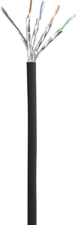Produktbild Renkforce RF-5047476 RJ45 Netzwerkkabel, Patchkabel CAT 6a S/FTP 3.00 m Schwarz Flammwidrig 1 St. (S/FTP, CAT6a, 3 m)
